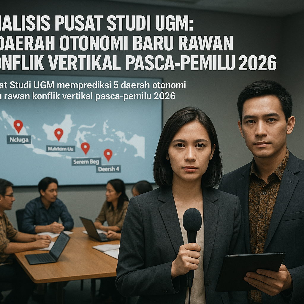 Analisis Pusat Studi UGM: 5 Daerah Otonomi Baru Rawan Konflik Vertikal Pasca-Pemilu 2026