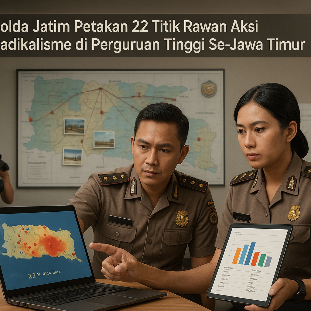 Polda Jatim Petakan 22 Titik Rawan Aksi Radikalisme di Perguruan Tinggi Se-Jawa Timur