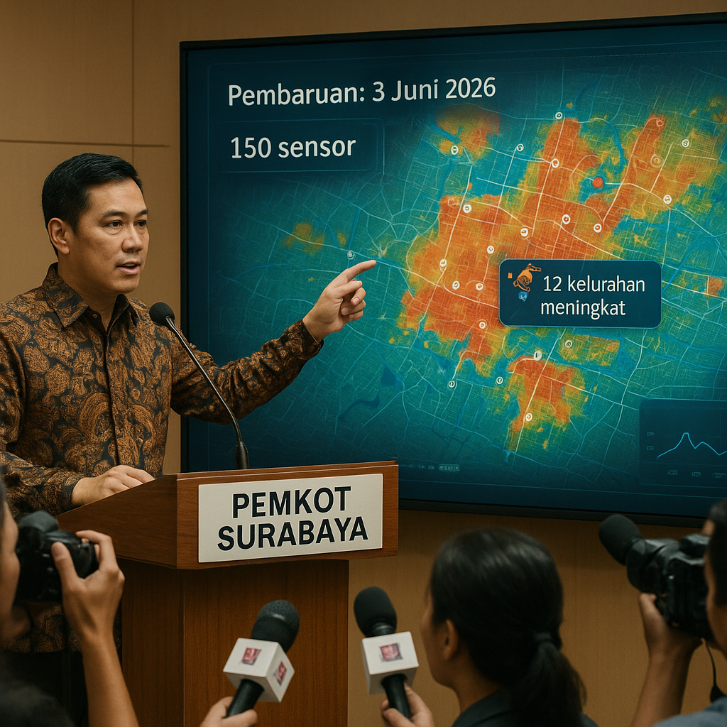 Pemkot Surabaya Perbarui Data Kerawanan Banjir Berbasis Sistem Real-Time Monitoring
