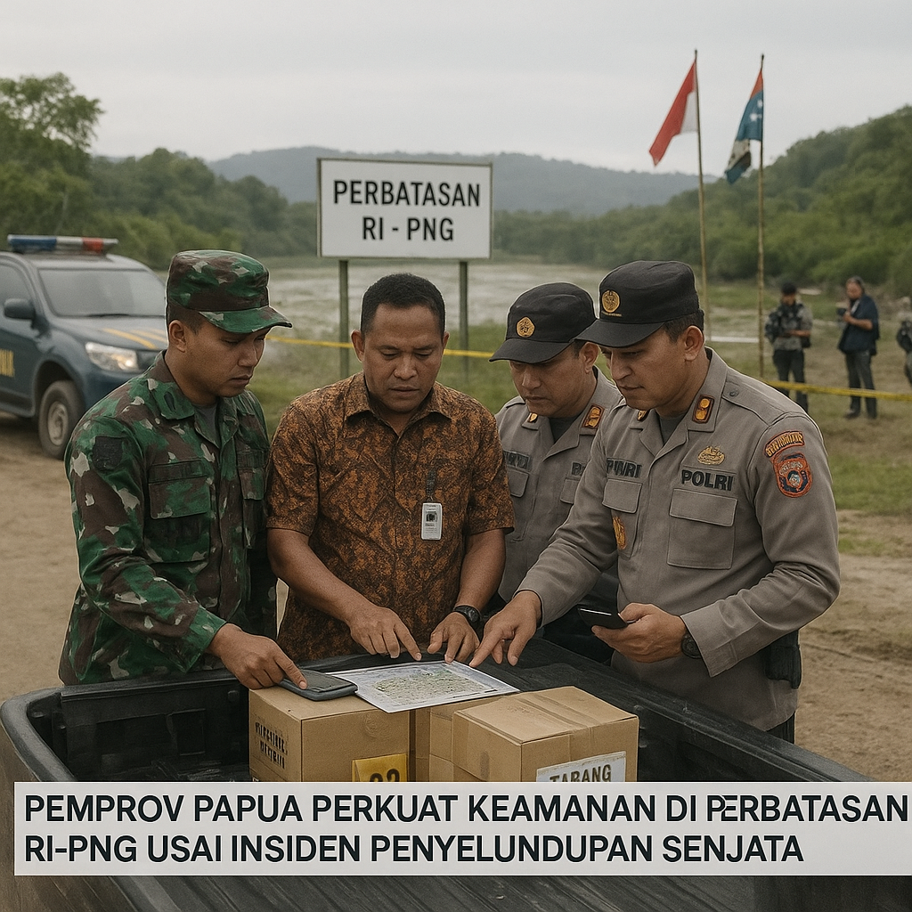 Pemprov Papua Perkuat Keamanan di Perbatasan RI-PNG Usai Insiden Penyelundupan Senjata