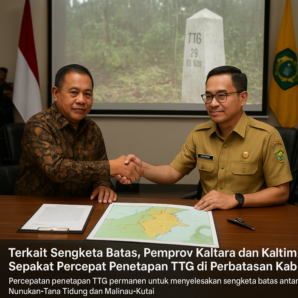 Terkait Sengketa Batas, Pemprov Kaltara dan Kaltim Sepakat Percepat Penetapan TTG di Perbatasan Kabupaten