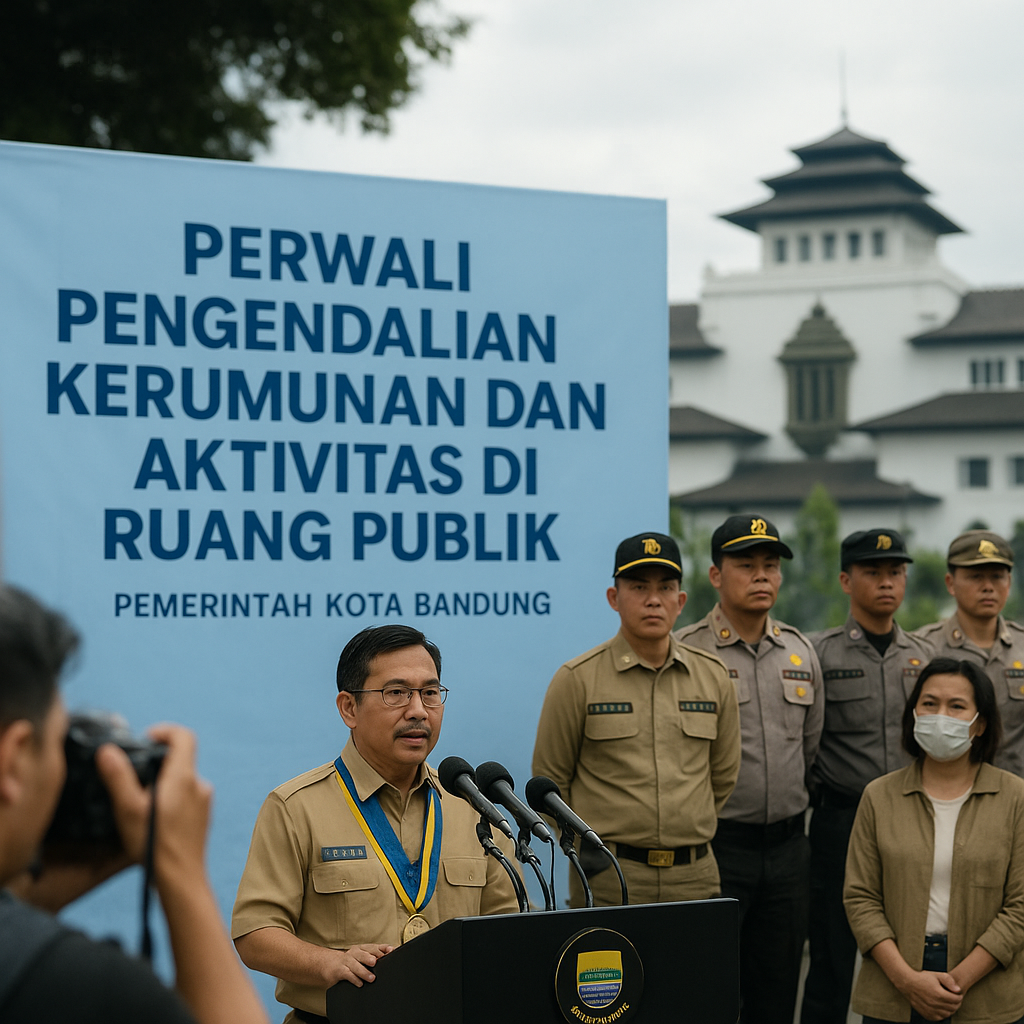 Pemkot Bandung Terbitkan Perwali Pengendalian Kerumunan di Ruang Publik