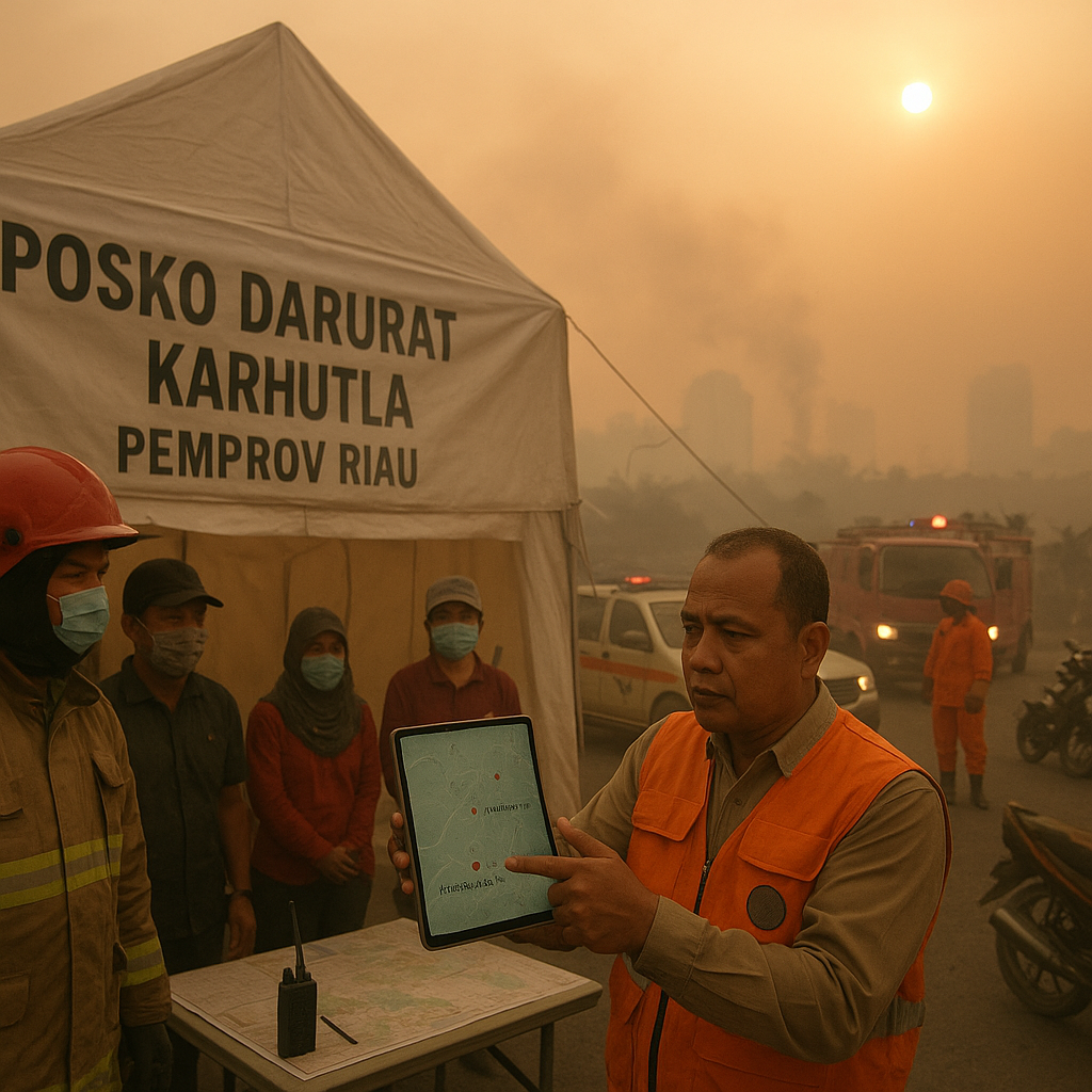 Kabut Asap Selimuti Pekanbaru, Pemprov Riau Aktifkan Posko Darurat Kebakaran Lahan