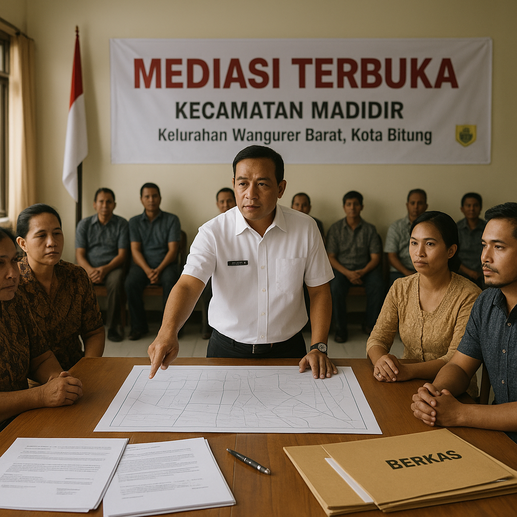 Gelar Mediasi Terbuka, Pemerintah Kecamatan Madidir Dorong Plotting Ulang Lahan yang Disengketakan