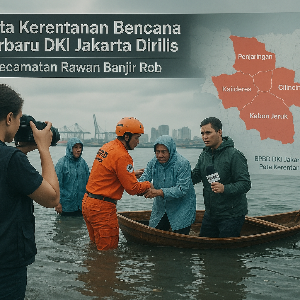 Peta Kerentanan Bencana Terbaru DKI Jakarta Dirilis, 5 Kecamatan Rawan Banjir Rob