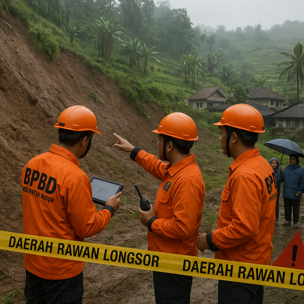 BPBD Deteksi Tiga Daerah Rawan Longsor di Kabupaten Bogor Pasca Curah Hujan Tinggi