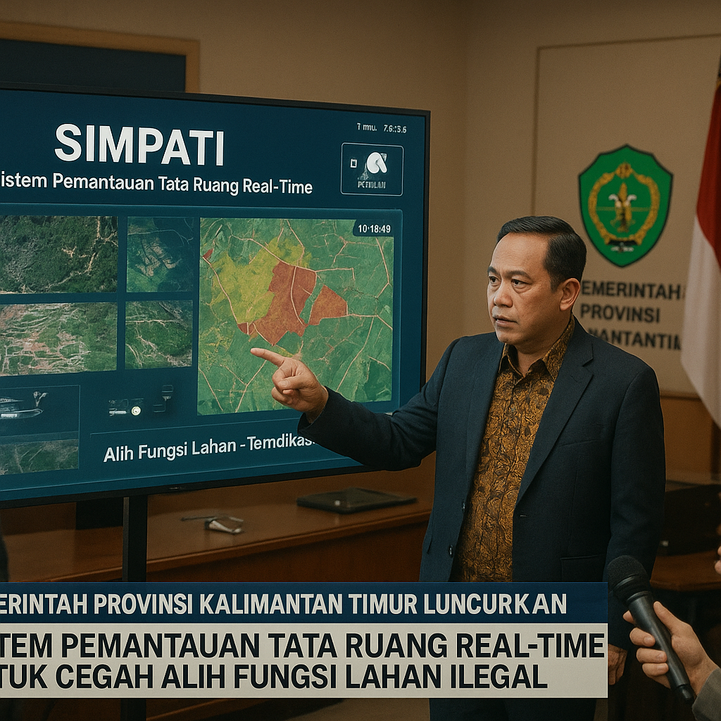 Pemerintah Provinsi Kalimantan Timur Luncurkan Sistem Pemantauan Tata Ruang Real-Time untuk Cegah Alih Fungsi Lahan Ilegal
