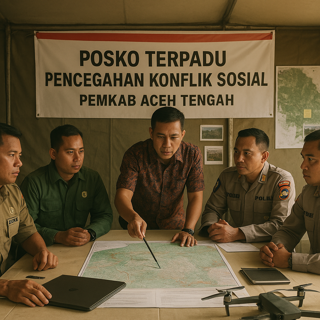 Pemkab Aceh Tengah Perkuat Posko Terpadu Antisipasi Konflik Lahan di Kawasan Hutan