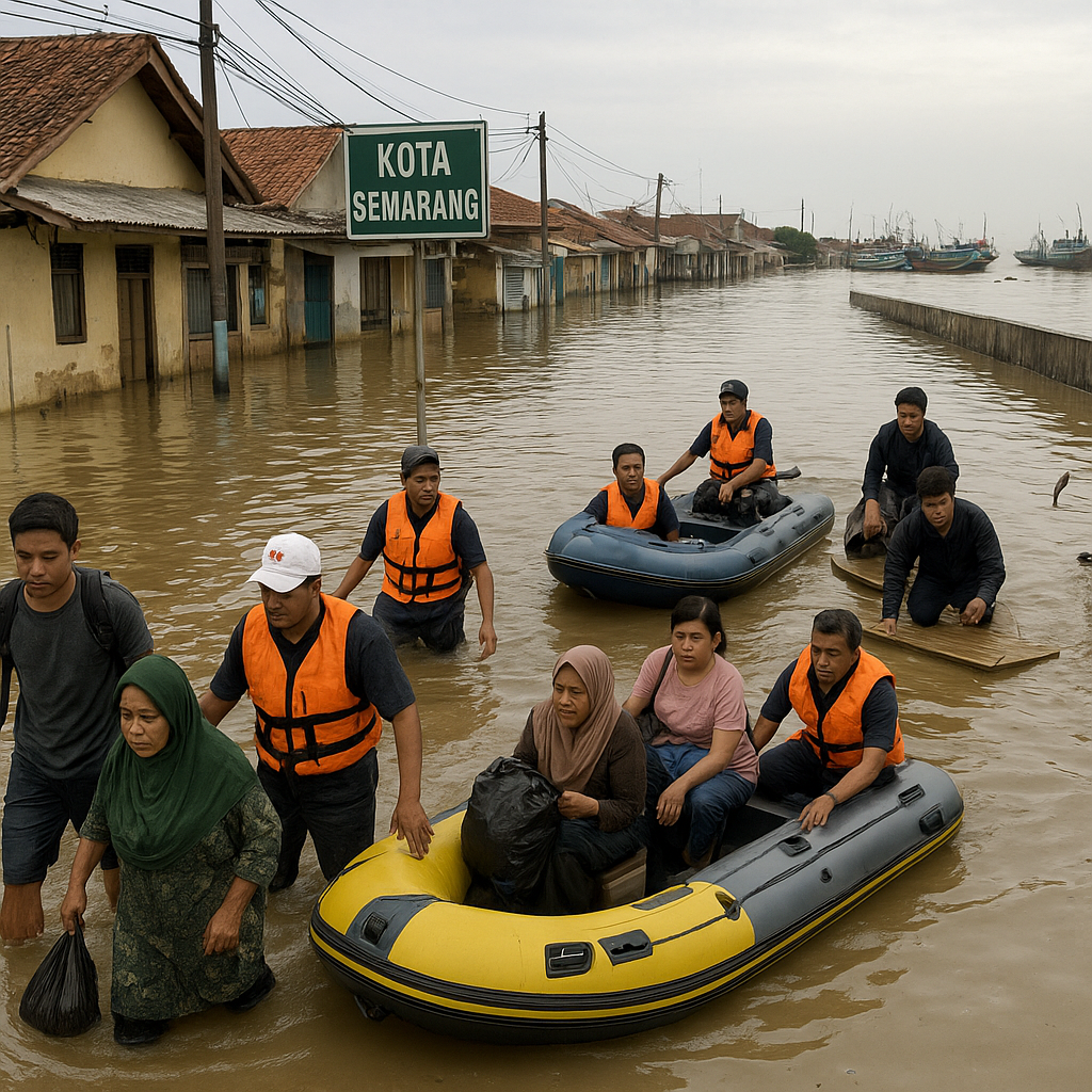 Update Banjir Rob: 17 Kelurahan di Kota Semarang Masih Terendam, Ratusan Warga Mengungsi
