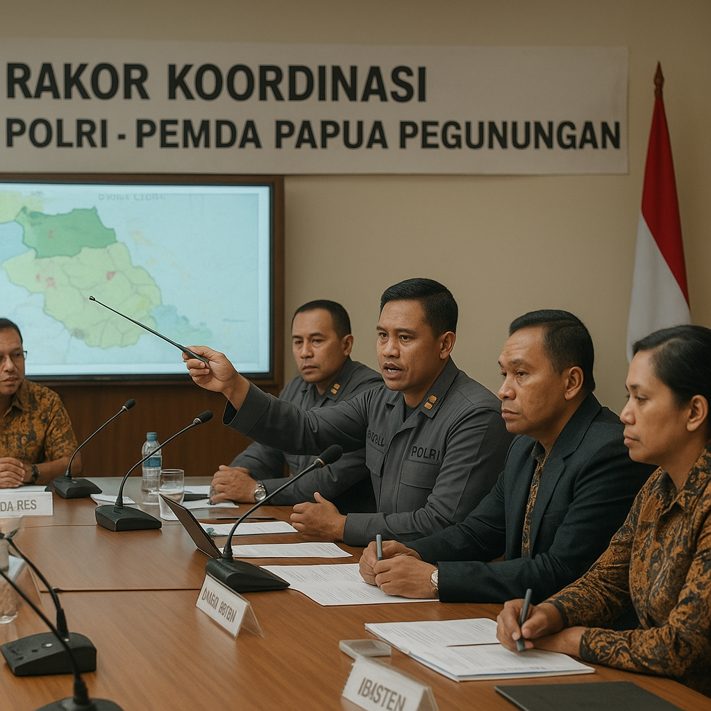Polri Gelar Rakor dengan Pemda Papua Pegunungan Bahas Stabilitas di Distrik Ilaga