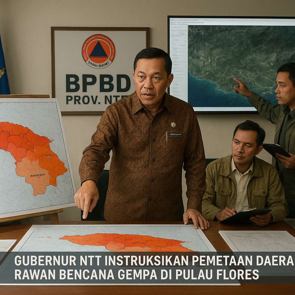 Gubernur NTT Instruksikan Pemetaan Daerah Rawan Bencana Gempa di Pulau Flores