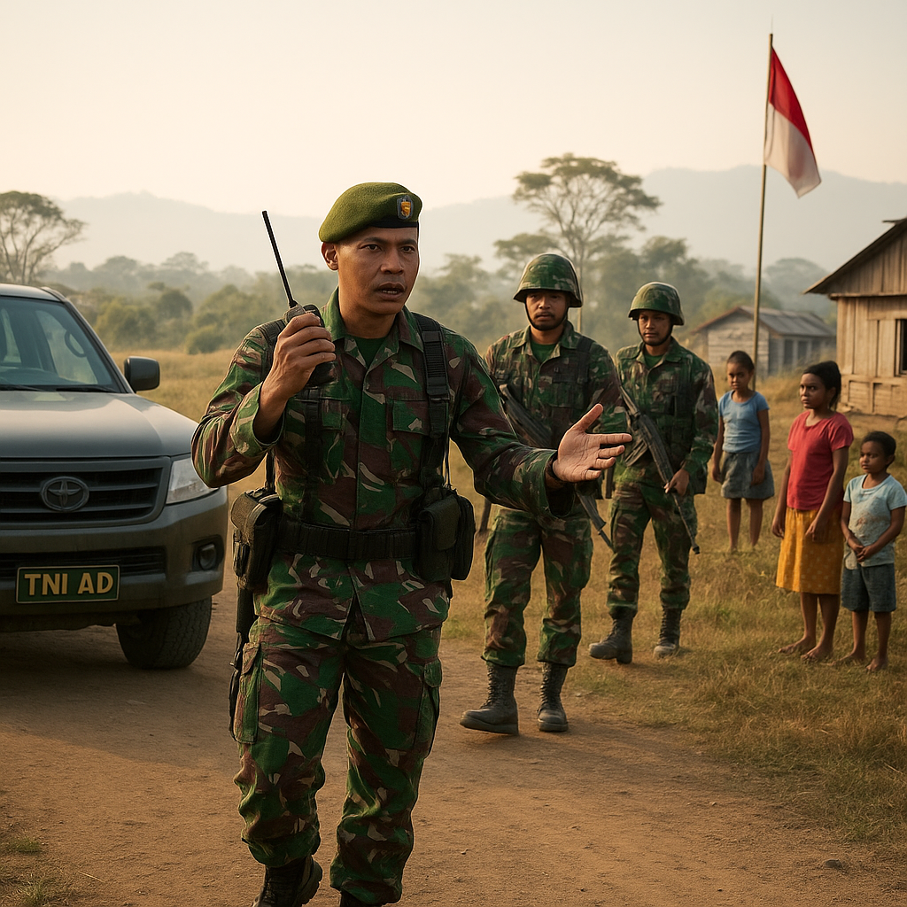 TNI AD Kerahkan Satuan Teritorial untuk Patroli di Wilayah Transmigrasi Papua Selatan