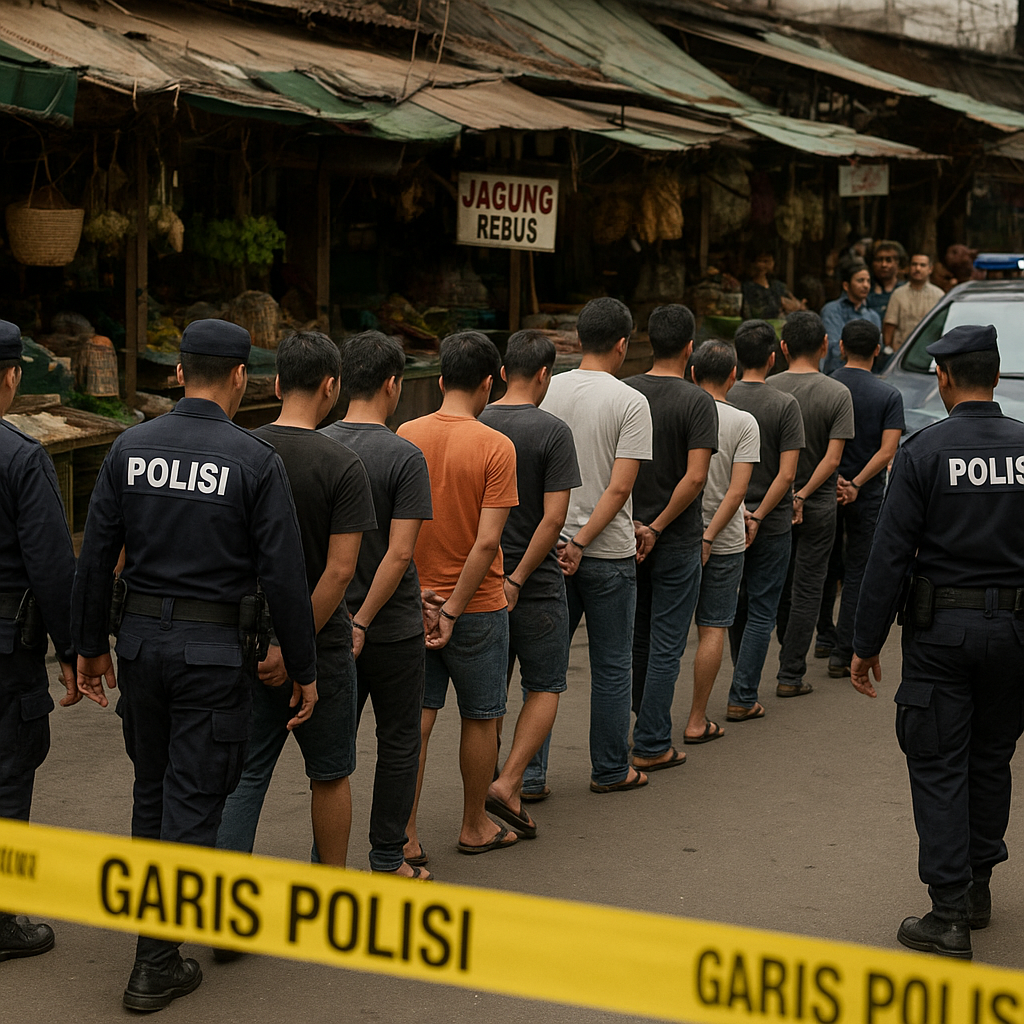 Polisi Amankan 11 Orang Terkait Kerusuhan di Pasar Tradisional Kota Semarang