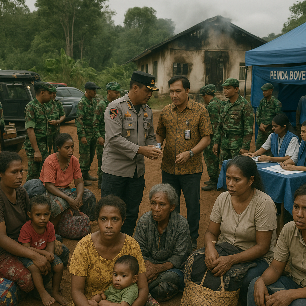 104 warga Distrik Manggelum Boven Digoel mengungsi takut gangguan KKB