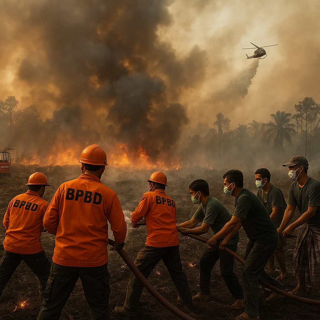 Kebakaran Hutan dan Lahan di Kalimantan Barat Meluas, 5 Kabupaten Terdampak