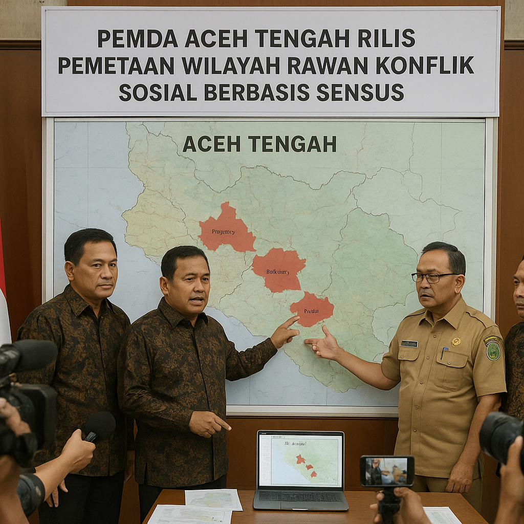 Pemda Aceh Tengah Rilis Pemetaan Wilayah Rawan Konflik Sosial Berbasis Sensus