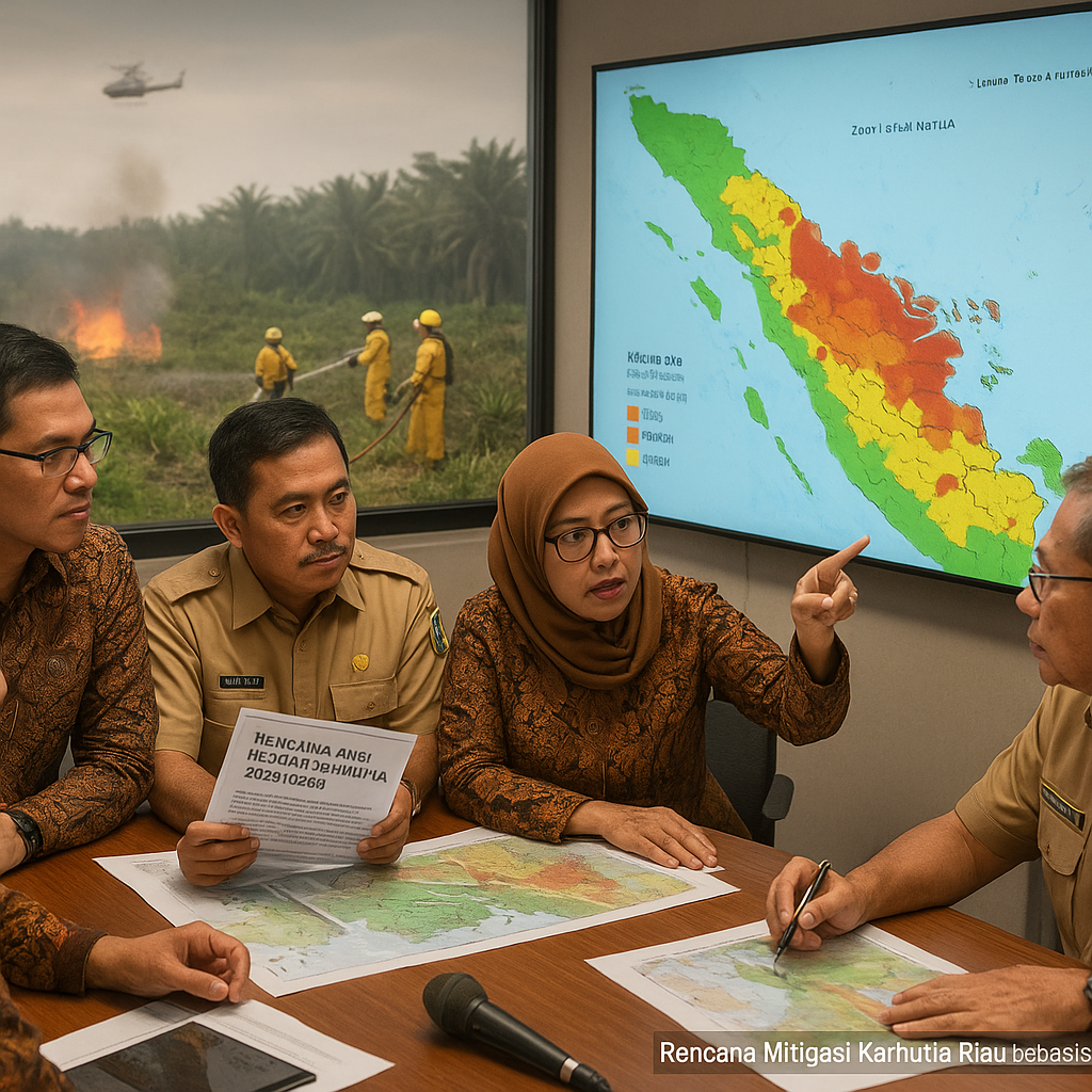 Rencana Mitigasi Kebakaran Hutan dan Lahan di Kawasan Riau Disusun Berbasis Zonasi