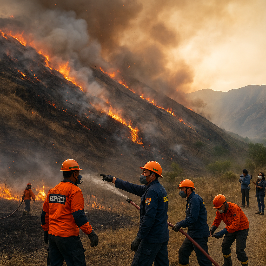 Kebakaran Bukit Sampana NTB Belum Padam, 116 Hektar Lahan Terdampak