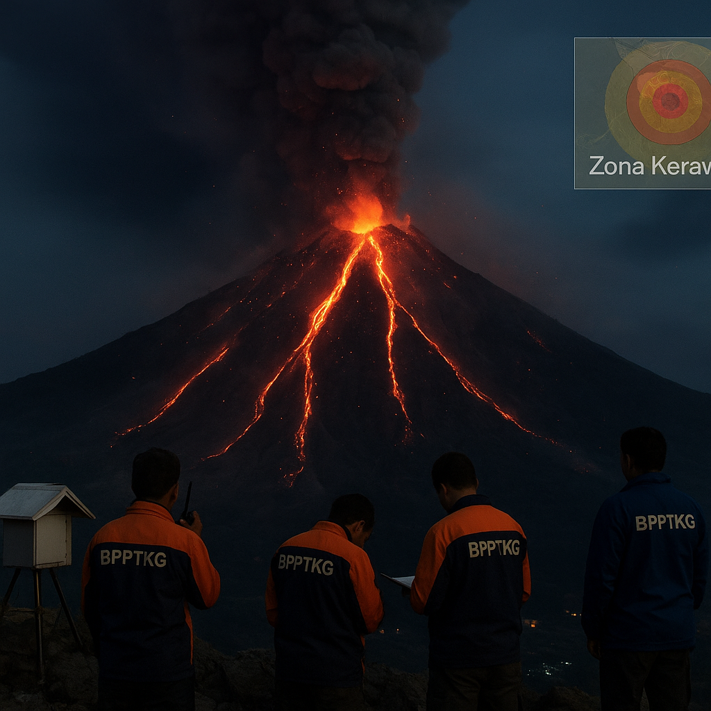 Aktivitas Gunung Merapi: Teramati Ada 5 Kali Guguran Lava