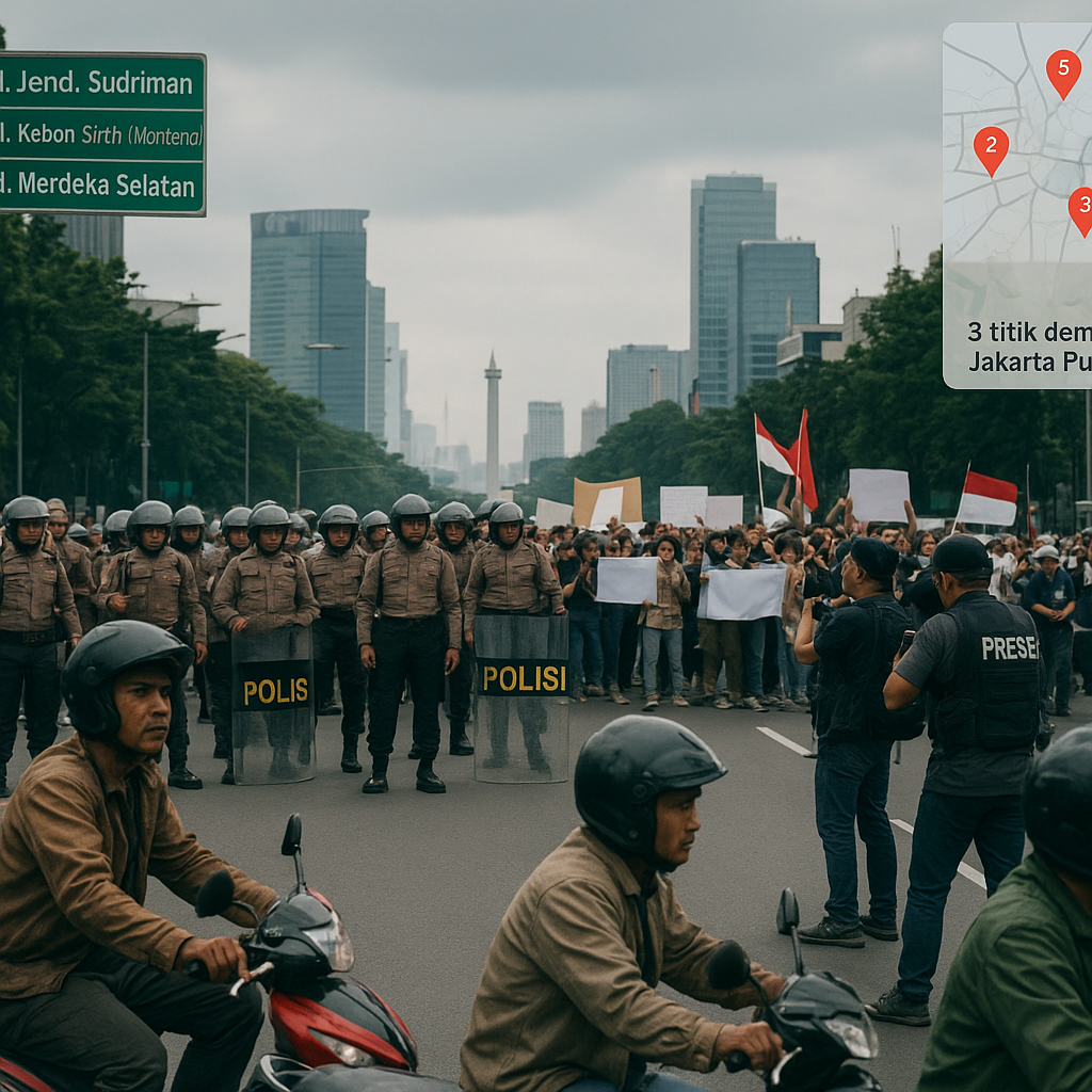 Ada 3 Demo di Jakarta Hari ini, Pengendara Sebaiknya Hindari Lokasi Berikut