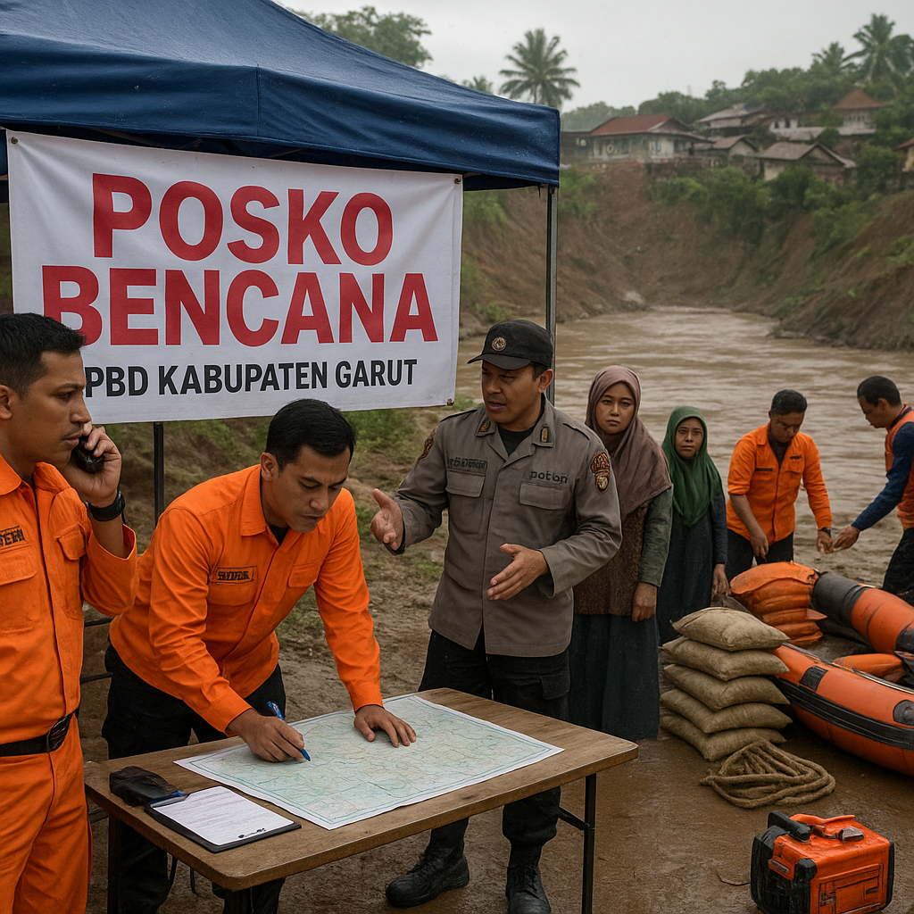 BPBD Siagakan Posko Bencana di 6 Lokasi Rawan Banjir Bandang Garut