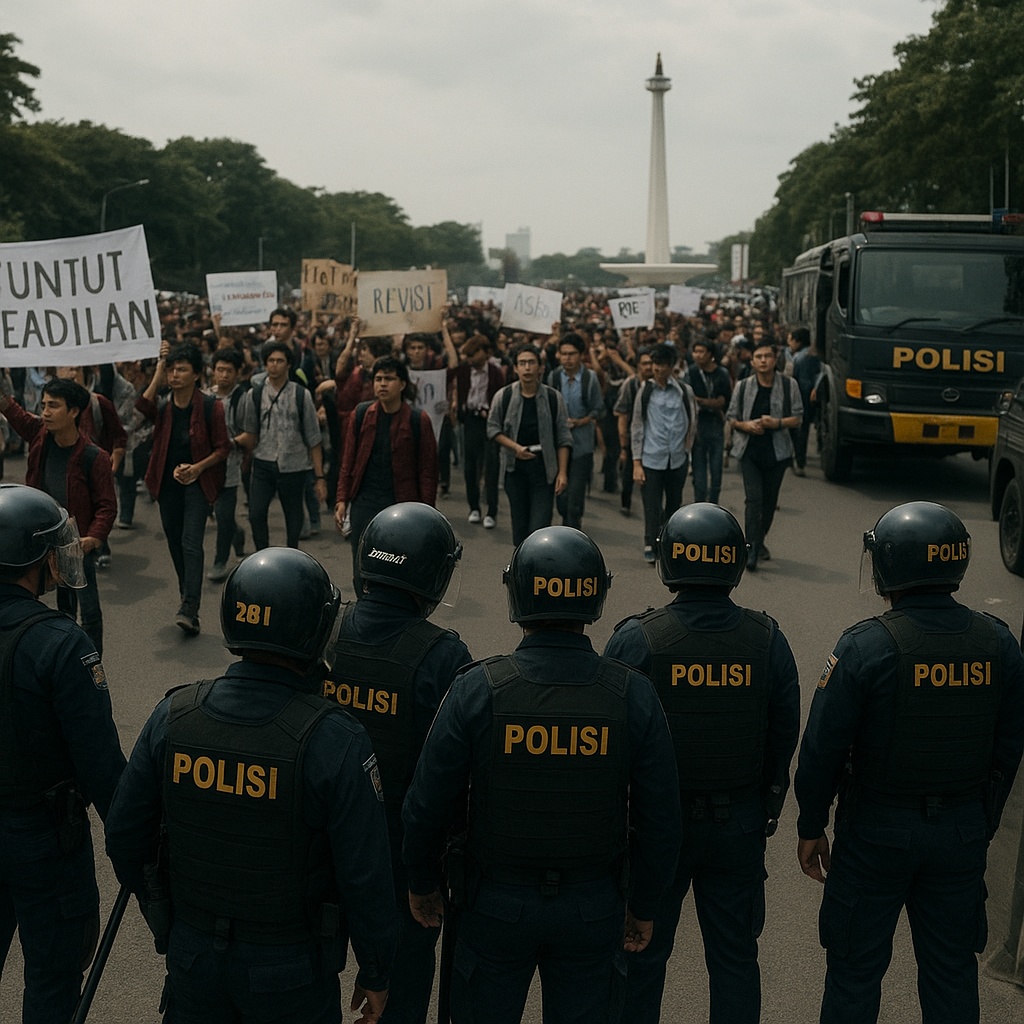 4.151 Personel Gabungan Dikerahkan Kawal Demo Mahasiswa Hari Ini