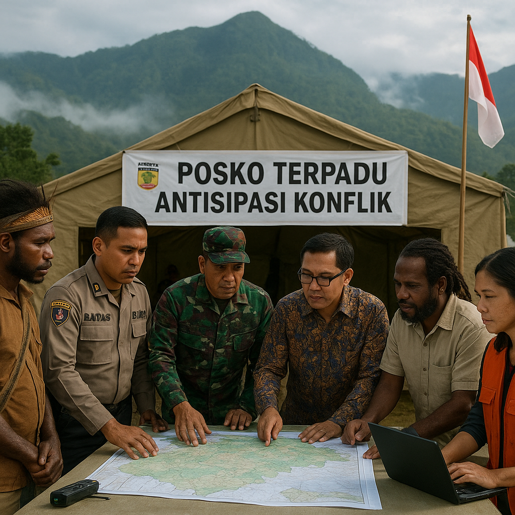 Pemprov Papua Perkuat Posko Terpadu Antisipasi Konflik di Pegunungan Tengah