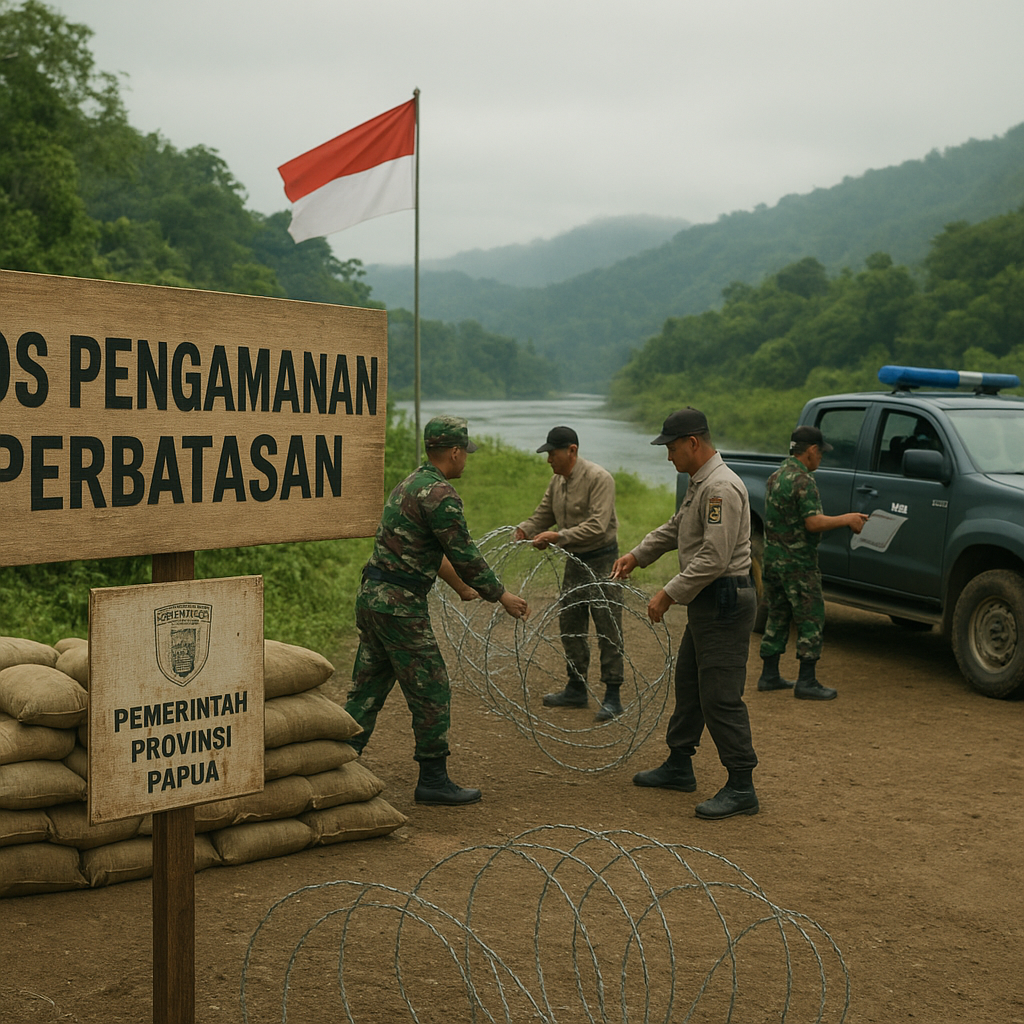 Pemerintah Provinsi Papua Perkuat Pos Pengamanan di Perbatasan RI-PNG setelah Insiden Penyusupan