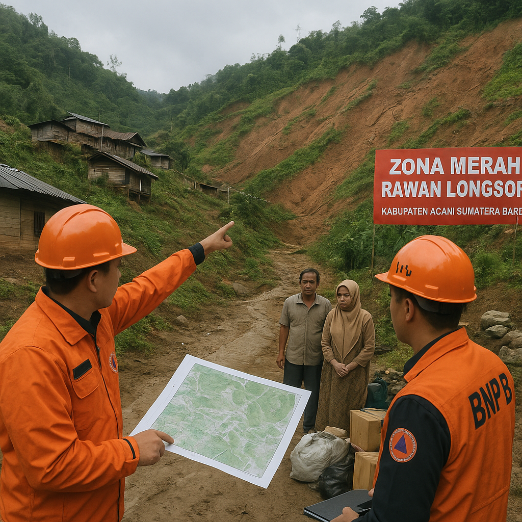 BNPB Rekomendasikan Relokasi 3 Desa di Kabupaten Agam yang Berada di Bawah Ancaman Longsor Berat