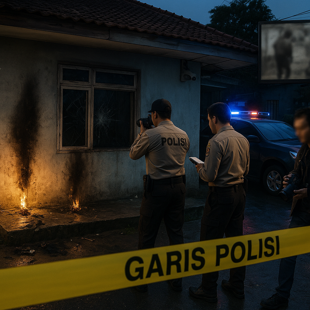 Rumah Anggota Bawaslu Maluku Dilempar 2 Bom Molotov, Pelaku Terekam CCTV
