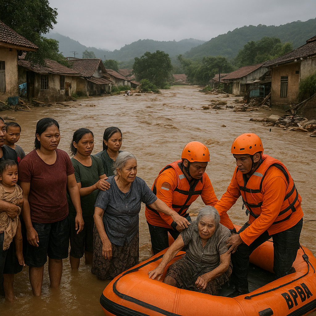 Banjir Bandang Melanda Kabupaten Bandung, 2.000 Warga Mengungsi