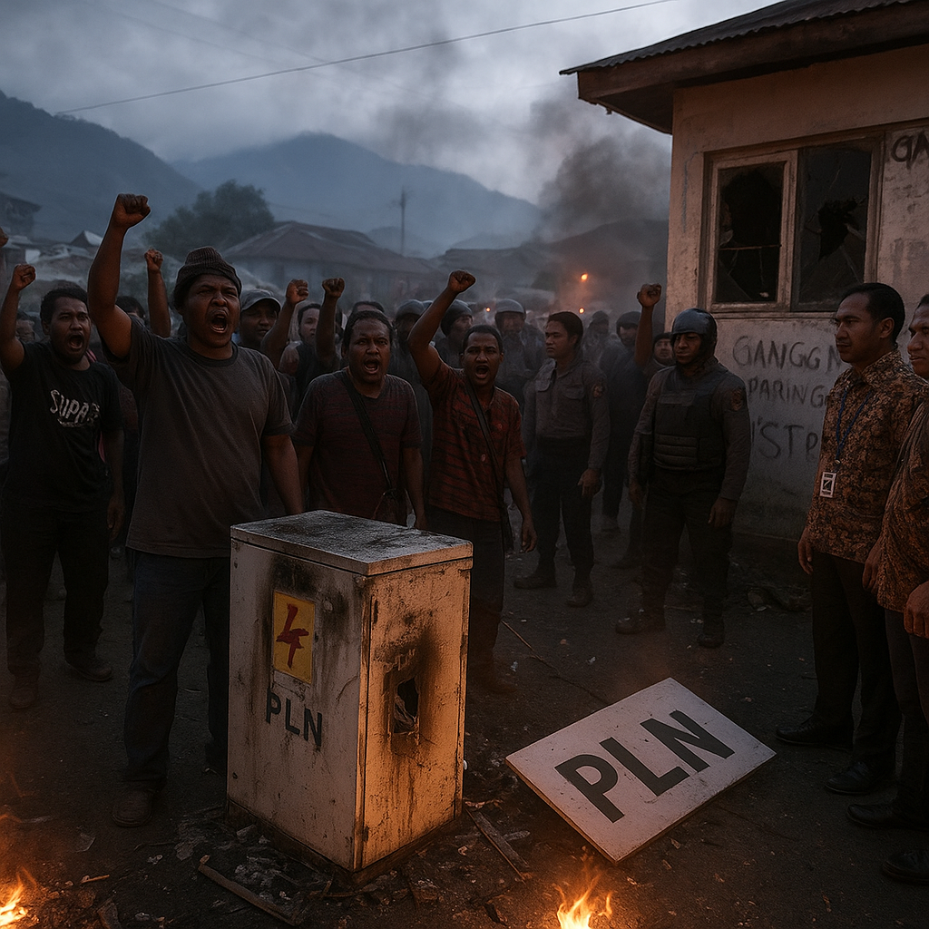Gangguan Jaringan Listrik di Papua Pegunungan Picu Kerusuhan di Jayawijaya