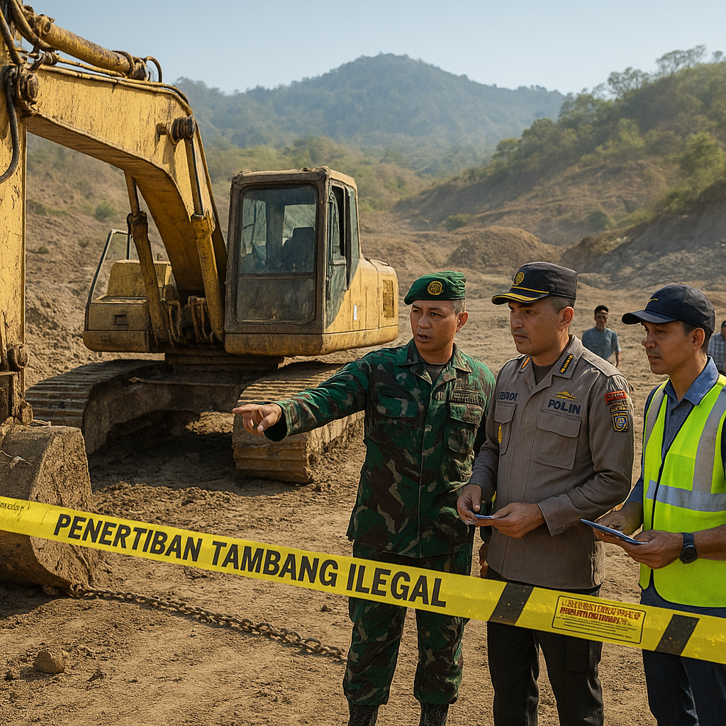 Penertiban Tambang Ilegal di Lombok Tengah, Pemda Gandeng TNI-Polri Amankan Lokasi