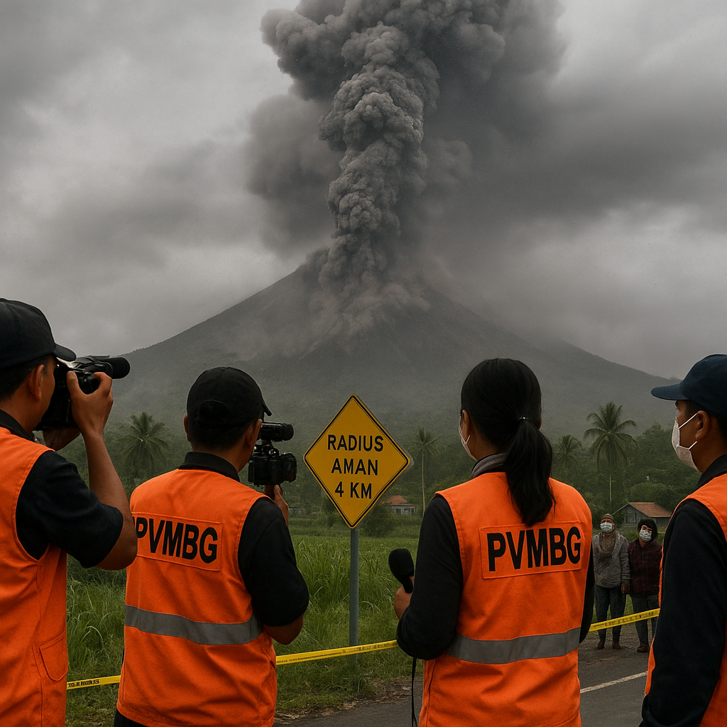 Gunung Dukono Kembali Meletus, PVMBG Tetapkan Radius Aman 4 Kilometer