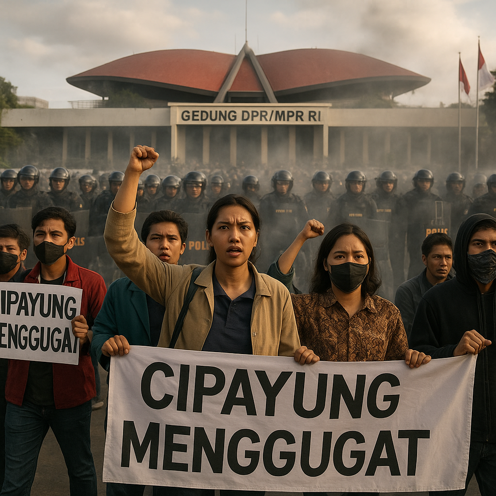 Demo Cipayung Menggugat di DPR Memanas, Massa dan Aparat Sempat Tegang