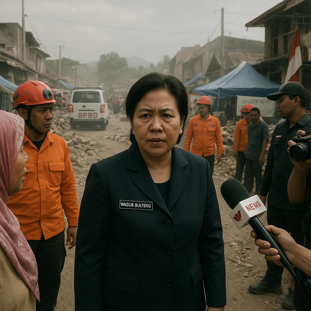 Pascagempa Magnitudo 6,7, Wagub Sulteng Reny Lamadjido Turun Langsung ke Lokasi Terdampak