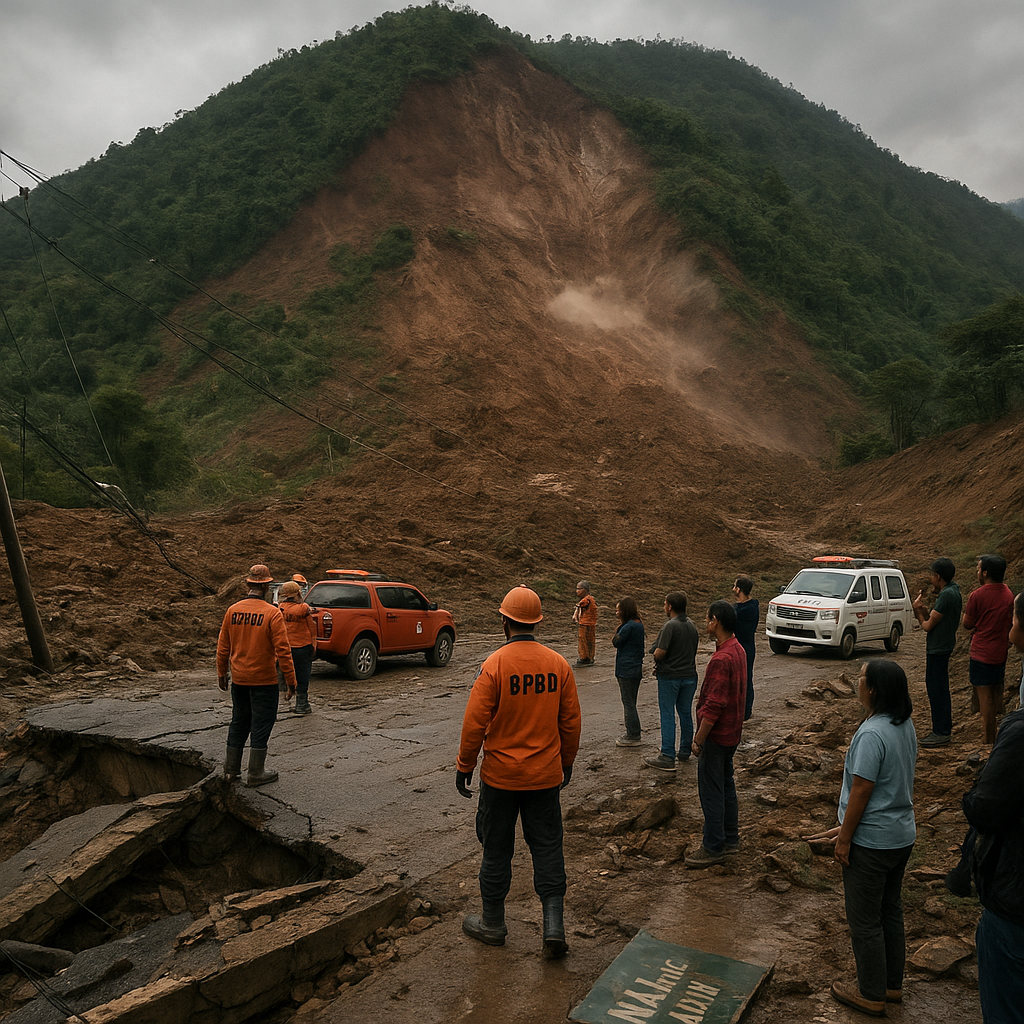 Dampak Gempa M 6,7 Palu: Gunung Kamarora di Sigi Longsor, Infrastruktur Rusak