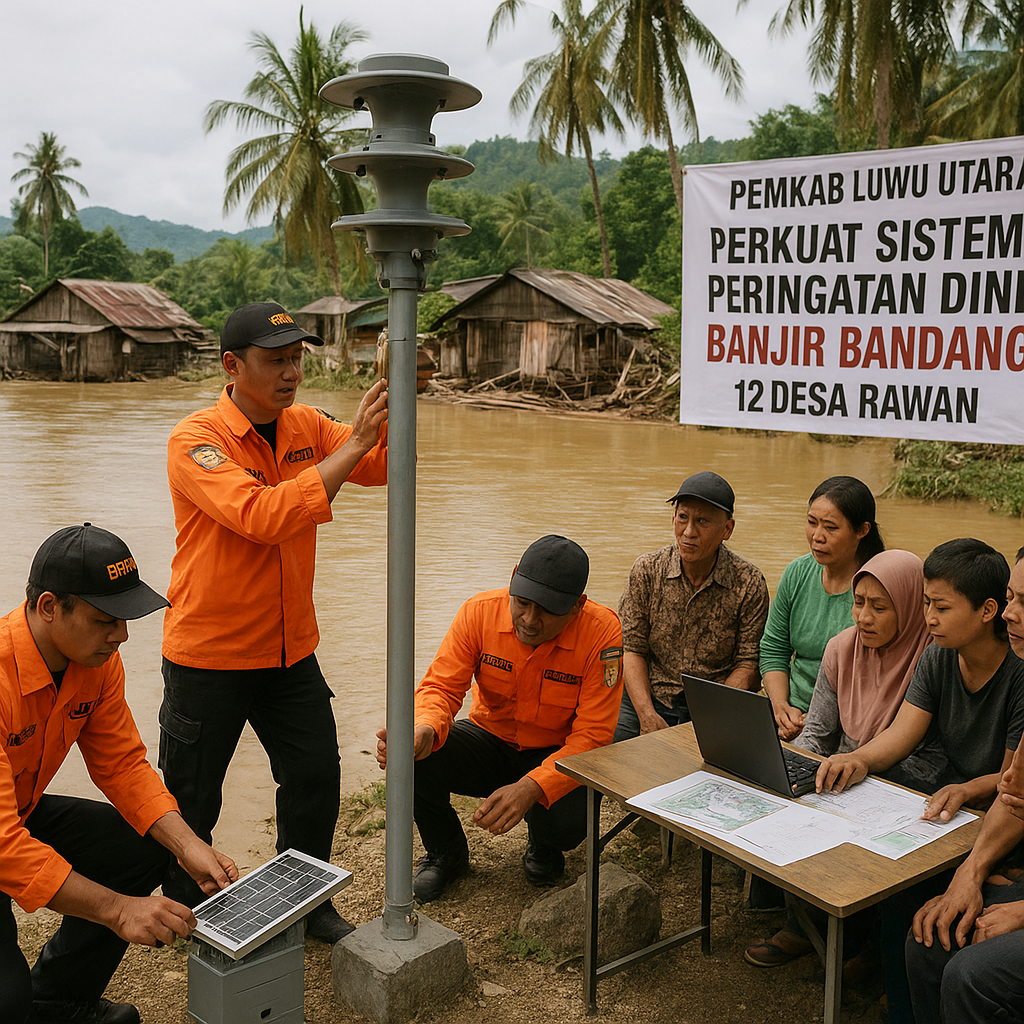 Pemkab Luwu Utara Perkuat Sistem Peringatan Dini Banjir Bandang Pasca Bencana 2025