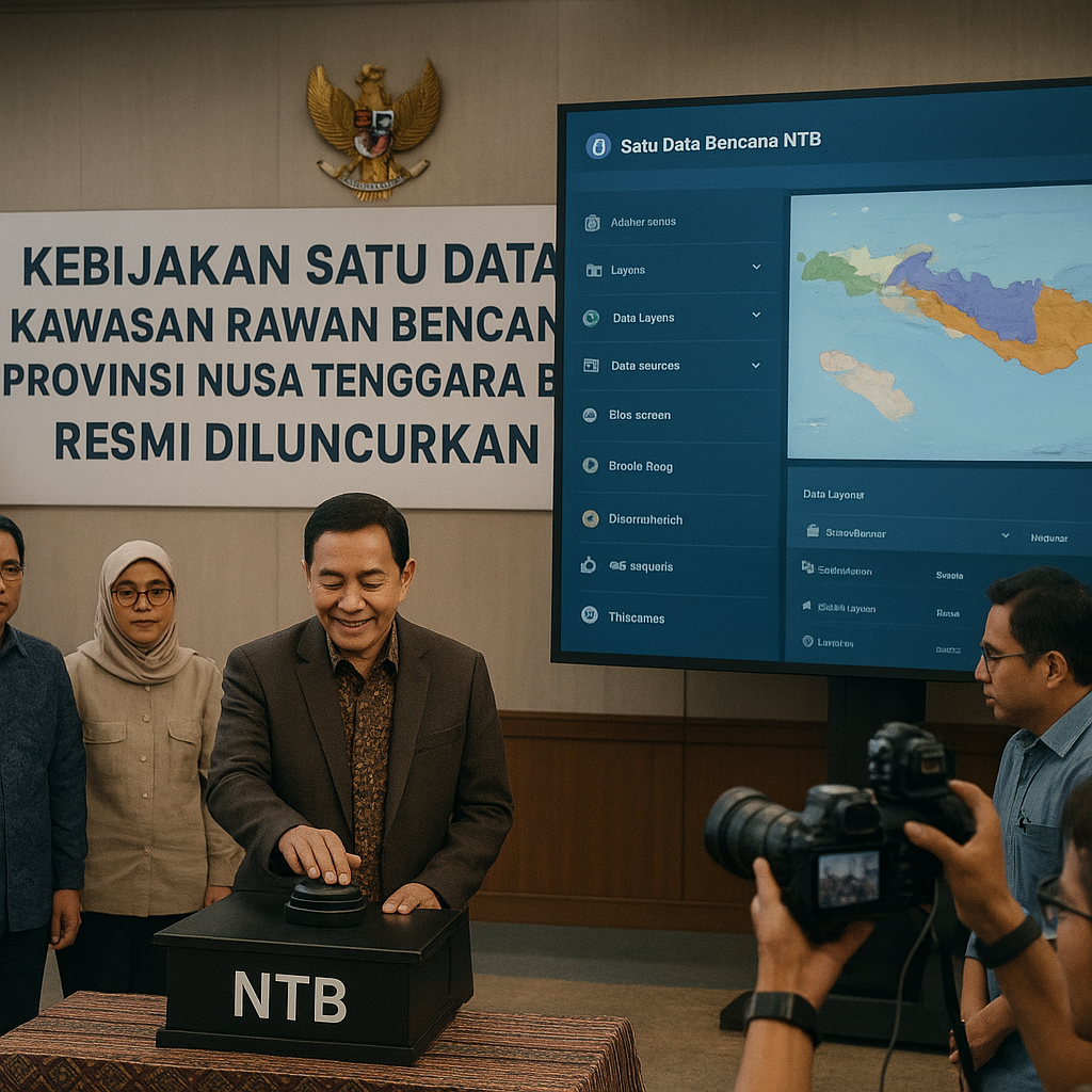 Kebijakan Satu Data Kawasan Rawan Bencana Provinsi Nusa Tenggara Barat Resmi Diluncurkan