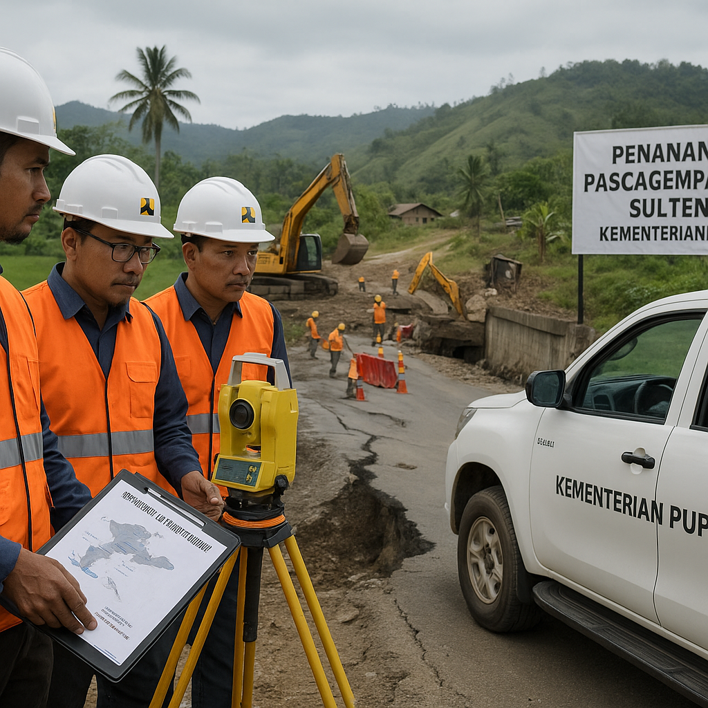 Kementerian PU Bergerak Cepat Lakukan Penanganan Pascagempa di Sulteng