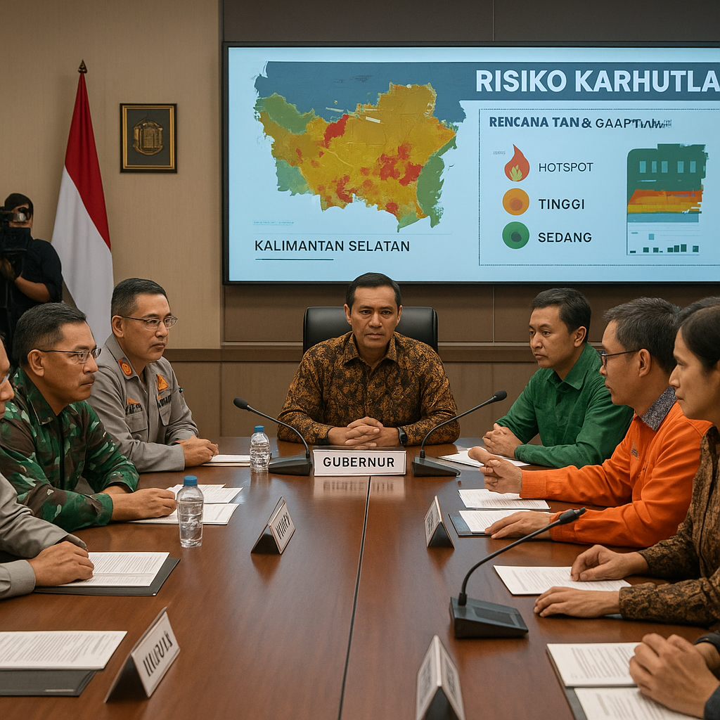 Pemprov Kalsel Gelar Rapat Koordinasi Antisipasi Karhutla