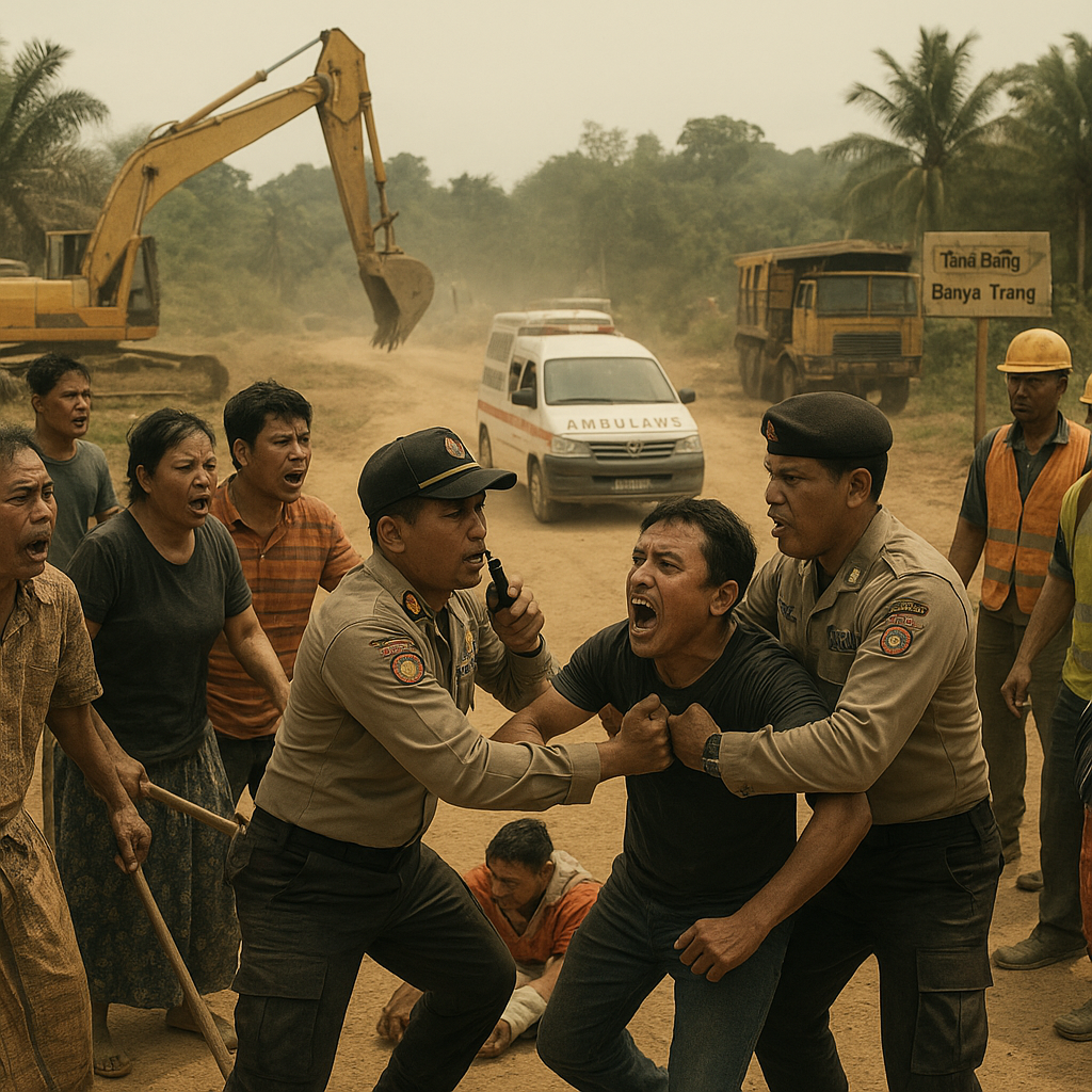 Bentrok Warga Desa Sirang dan Tambang Banyu Irang, 2 Luka