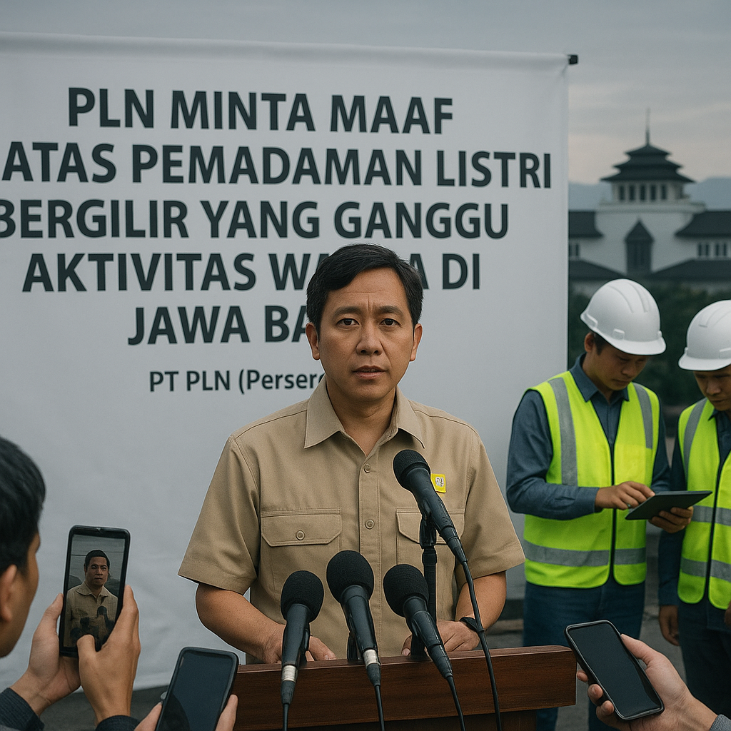 PLN Minta Maaf atas Pemadaman Listrik Bergilir yang Ganggu Aktivitas Warga di Jawa Barat