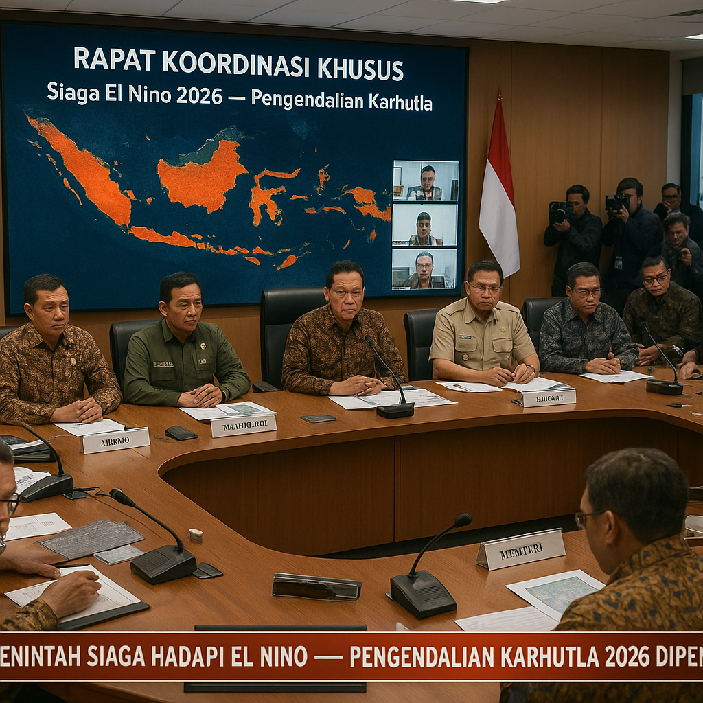 Pemerintah Siaga Hadapi El Nino, Pengendalian Karhutla 2026 Diperkuat dari Pusat hingga Daerah