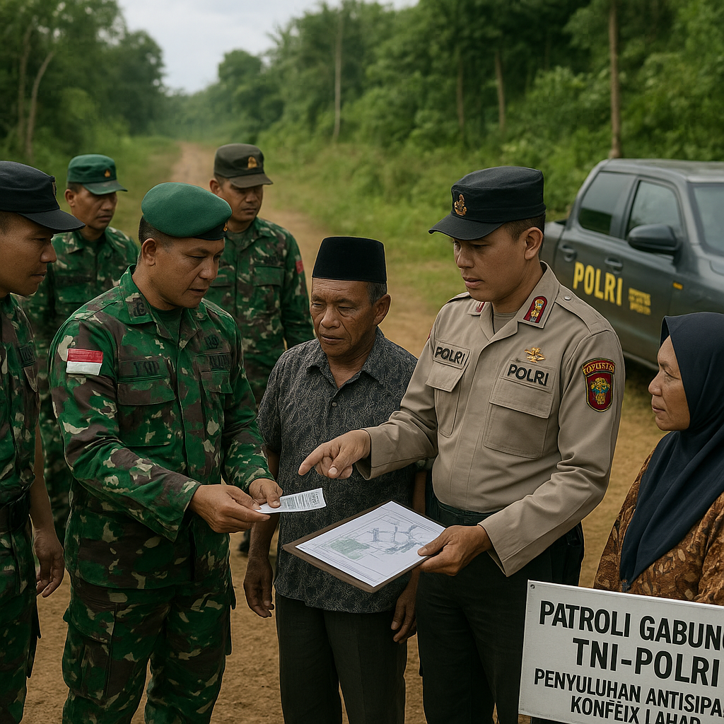Peningkatan Patroli dan Penyuluhan di Perbatasan RI-Malaysia untuk Antisipasi Konflik Lahan