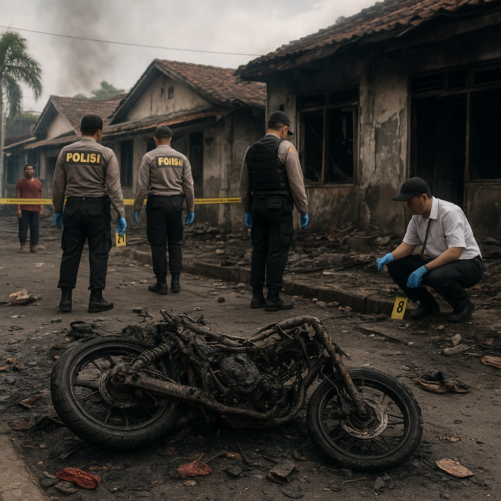 Rusak Rumah dan Bakar Motor Warga di Prapen Surabaya, 4 Oknum Pesilat Jadi Tersangka