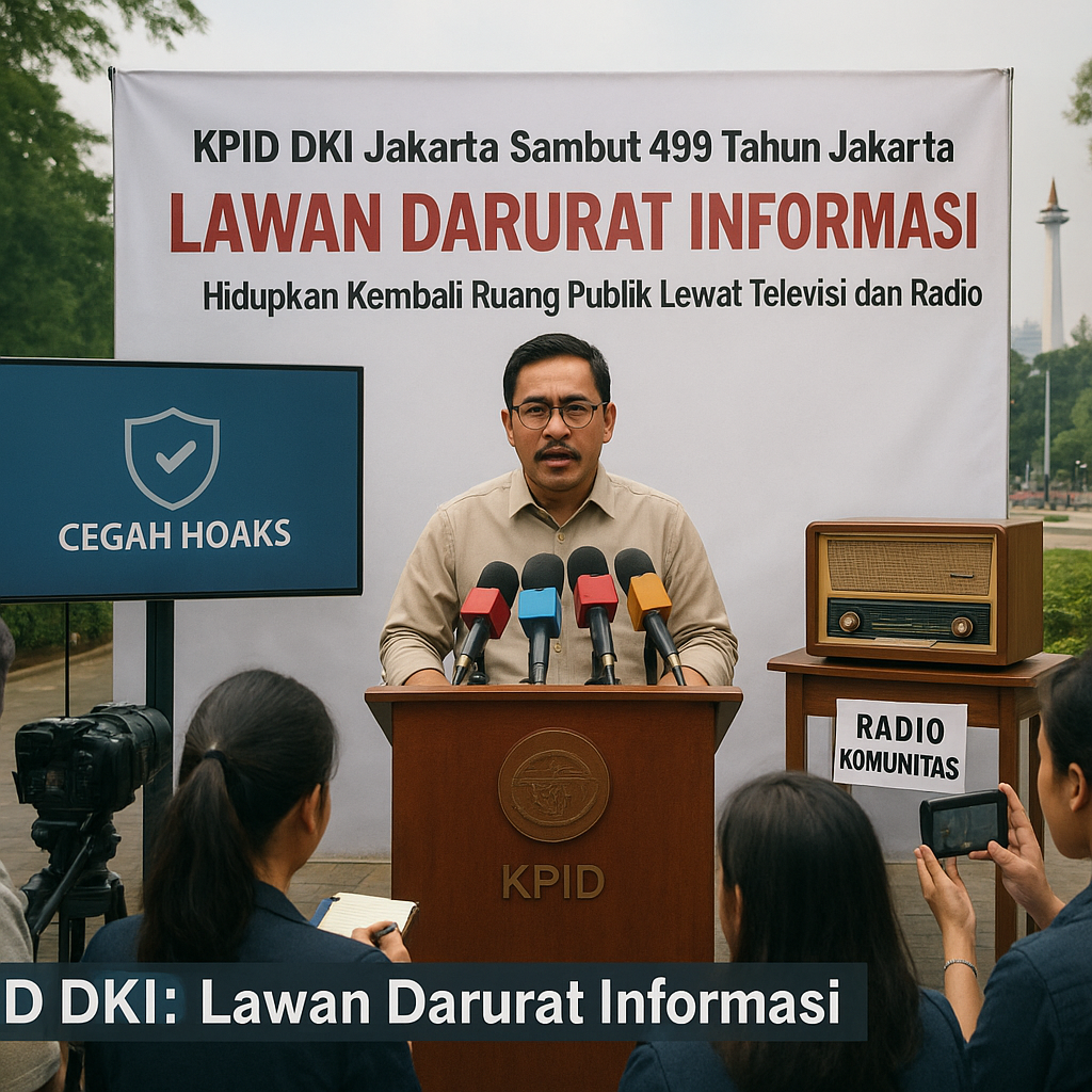 KPID DKI Jakarta Sambut 499 Tahun Jakarta: Lawan Darurat Informasi, Hidupkan Kembali Ruang Publik Lewat Televisi dan Radio