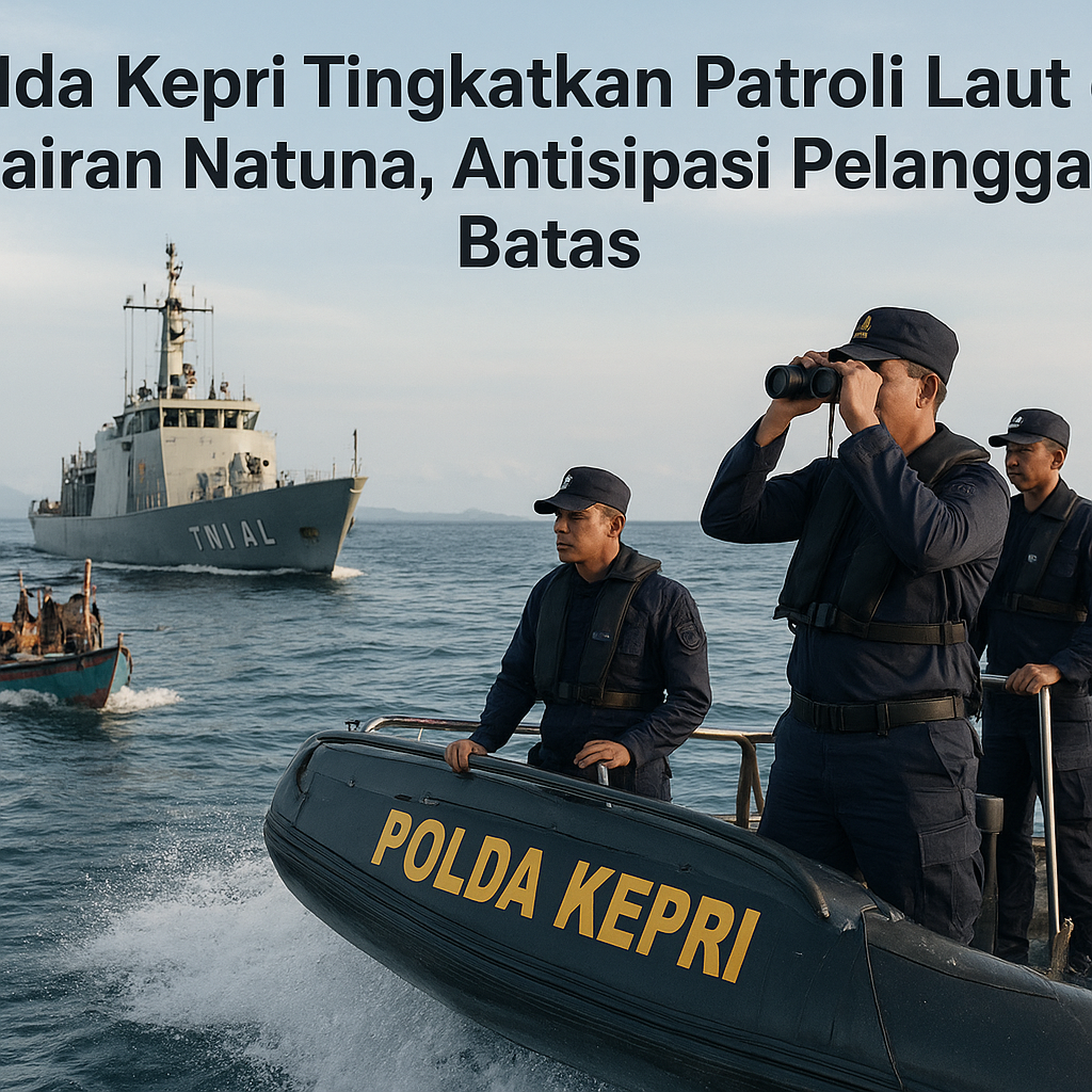 Polda Kepri Tingkatkan Patroli Laut di Perairan Natuna, Antisipasi Pelanggaran Batas