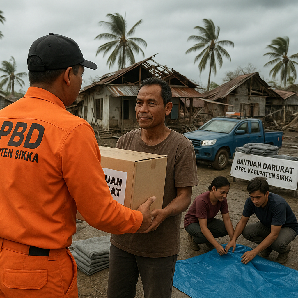 Angin Kencang Rusak Puluhan Rumah di Sikka NTT, BPBD Beri Bantuan Darurat