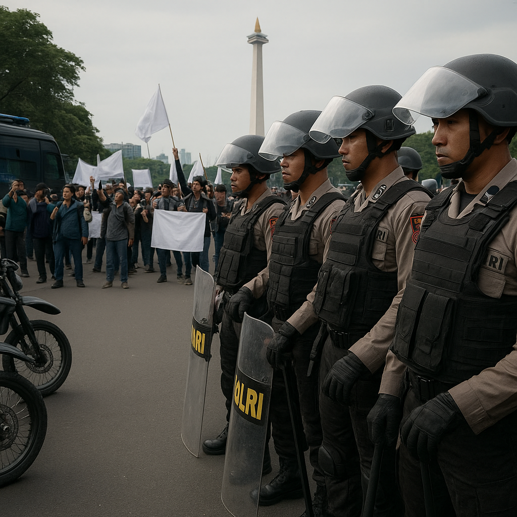 1.273 Personel Polri Disiagakan Amankan Dua Demo di Jakarta Pusat